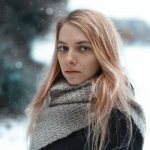 Girl in a scarf