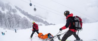 Safety rules for mountain hiking and skiing
